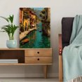 thumbnail image 5 of Portofino Italy Canvas Print, Scenic Coastal Village Painting, Italian Tropical Beach Style Wall Decor, 5 of 8