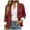 Wine, variant on vdgthytj Blazer for Women Long Sleeve Open Front Button Lightweight Lapel Collar Fall Business Casual Work Jackets(XX-Small,White)