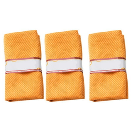 

Goulian 3 PCS Kitchen Cleaning Cloth Car Rags Highly Absorbent Microfiber Towels for Window Glass Dish New