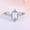 H388 White Gold Color, variant on Crown Ring For Princess Small Zircon In White Copper