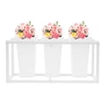 thumbnail image 4 of ToppiJoy 3 Buckets Flower Display Stand, Metal Flower Bar Stand Florist Bouquet Shelf for Weddings Florist Indoor Outdoor Patio Garden Living Room(White), 4 of 24