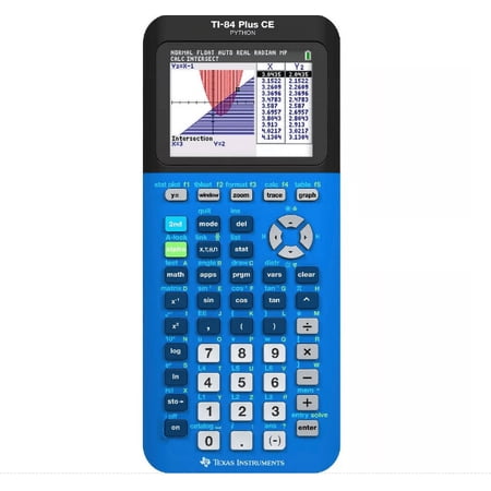 Texas Instruments 84 Plus CE Graphing Calculator - Bionic Blue