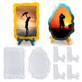 thumbnail image 3 of juego de moldes de epoxi resistentes al desgaste, flexibles, resistentes al calor, fáciles de quitar, para marcos de fotos, suministros para el hogar, ahf, blanco, A, 3 of 5