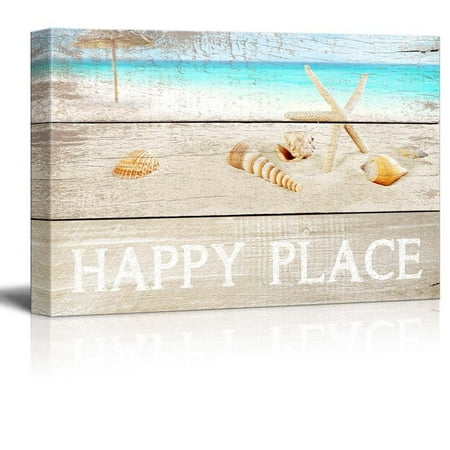 Cheap Beach Themed Decor wall26 Marine Theme Canvas Wall Art - Beautiful Beach - Giclee Print Modern Wall Decor | Stretched Gallery Wrap Ready to Hang Home Decoration - 32x48 inches ()