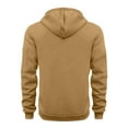 thumbnail image 5 of Men Men's Plus Size Winter Hooded Sweater Zipper Solid Color Casual Fashion Hooded Pockets Long Sleeved Outwear, 5 of 5