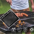 thumbnail image 3 of Bolsa de malla antiadherente para barbacoa, bolsa de barbacoa de alta temperatura para parrilla de carbón de Gas eléctrica, color negro, 3 of 6