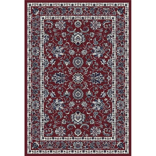 Art Carpet 841864102567 4 x 6 ft. Arabella Collection Traditional Border Woven Area Rug, Red