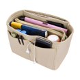 thumbnail image 5 of Inserción organizadora de bolsos para bolsos, organizador de inserción de bolsa de fieltro suavizado para bolso de mano, organizador de bolsos compatible, 5 of 5