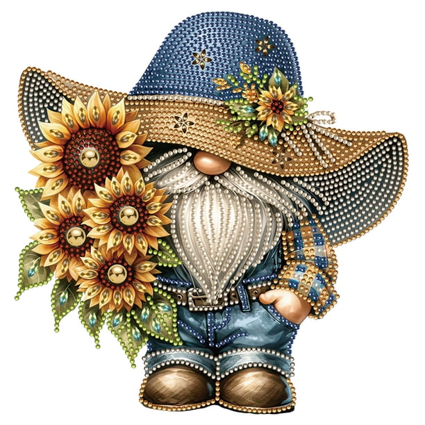 DIY Parcial Forma Especial Taladro Diamante Pintura Girasol 30x30cm