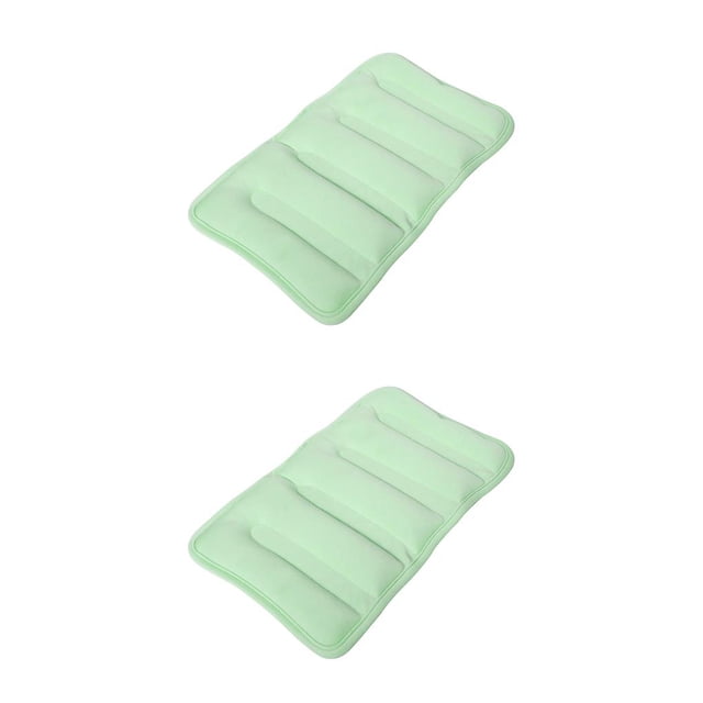 Seitruly Cojín antiescaras Elevación Lado Cama Soporte Almohada Almohadilla fija Estera de presión Protector de manga Embarazada Azul claro Verde claro 2piezas