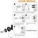 thumbnail image 4 of 2 Pcs Bathroom Towel Hook,Screw in Metal Coat Hook Matte Black Robe Hook Stainless Steel Heavy Duty Door Hanger (34103H), 4 of 5