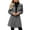 Gray, variant on Chiccall Women's Lapel Wool‑Blend Trench Coat, Long‑Sleeve Button‑Down Mid‑Length Outerwear, Casual Fall Winter Fashion Overcoat for Women
