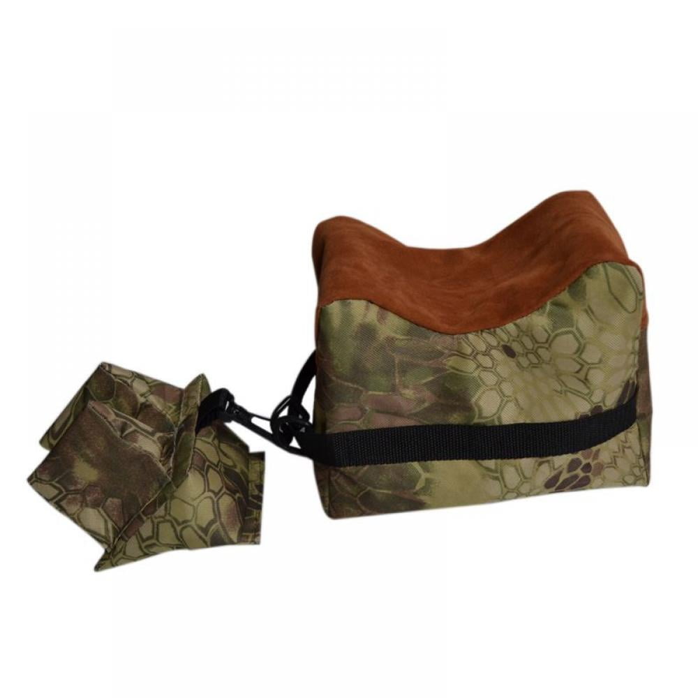Hunting Shooting Front Rear Sand Bag Set Rifle Gun Bench Rest Pouch W/ Buckle 