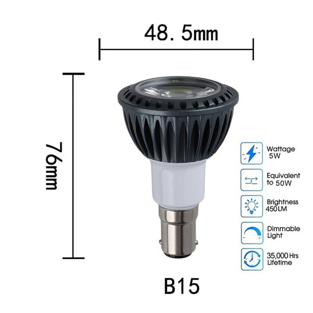 Bombillas LED RGB de 5W, foco regulable de 30W, equivalente a halógeno, Ángulo de haz estrecho de 36 °, E27, E14, GU10, MR16, 110V, 220V, COB