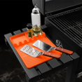 thumbnail image 4 of Clearance Rack under $5,Grill Mats For Outdoor Grill Accessories For Griddle Large Silicone Spatula Mat With Drip Pad For Kitchen Countertop Grill BBQ Caddy Cutlery Holder, 4 of 6