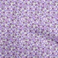 thumbnail image 1 of oneOone Polyester Spandex Medium Purple Fabric Abstract Floral Fabric for Sewing Printed Craft Fabric by The Yard 56 Inch Wide, 1 of 5