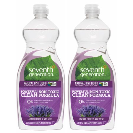 (2 pack) Seventh Generation Dish Liquid Soap Lavender Floral & Mint 25