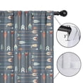 thumbnail image 4 of Blackout Kids Curtains,Boho Bohemia Geometric Line Art Childrens Insulated Curtains Set Of 2,Bedroom Essentials,Toddler Room Decor 42"x63"(106x160cm), 4 of 4