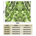 thumbnail image 4 of XMXY Fleece Throw Blanket for Couch, Abstract Retro Green Lightweight Plush Fuzzy Cozy Soft Bed Blankets and Throws for Sofa, 50"x40" inches, 4 of 8