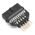thumbnail image 3 of Conector de Plásstico de Placa de PlásTiCO Conector de Placa de Placa Base, Pezas de PlacA Base de Cebket de 19 Pines USB3.0, Para Computadora, Para Computadora, 3 of 7