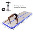 thumbnail image 5 of Spaco Air Track Inflatable Gymnastics Tumbling Floor Mats with Pump-Blue, Folding Thick Exercise with Carrying Handles for MMA, Gymnastics, Stretching, Core Workouts, 5 of 9