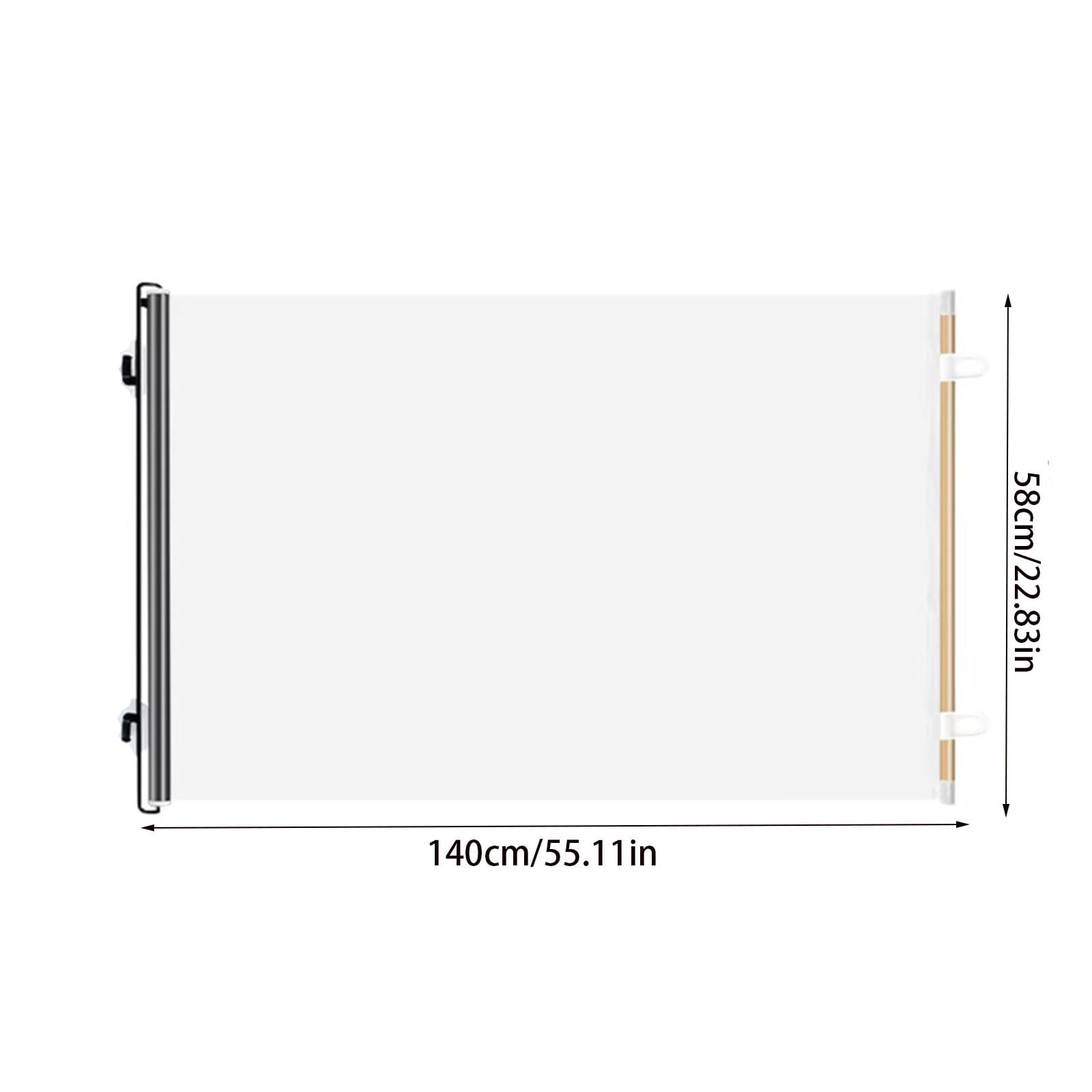Dog Gate Indoor Retractable, No Drilling Barrier Indoor Stairs BabyGate, Child Extends Safety Mesh BabyGates, Extendable Extra Wide Pet Gate, for Doorways Hallways Home Apartment Kitchen