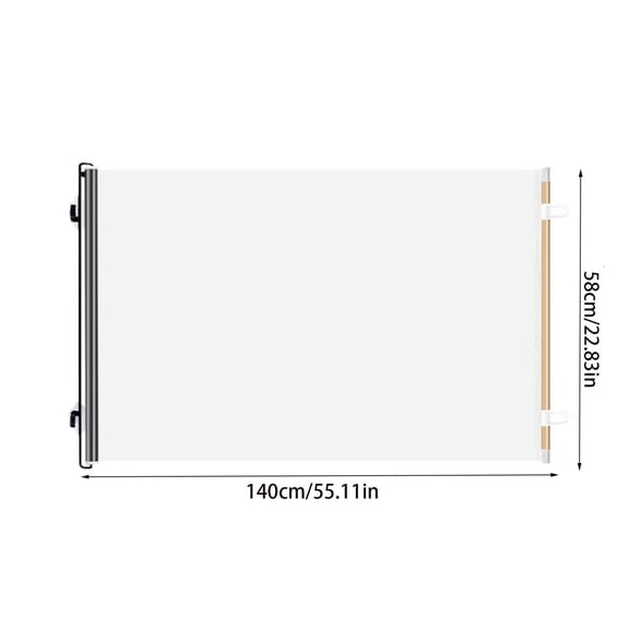Retractable Pet Gate Pet Gate Retractable Pet Fence Pet Barrier Pet Isolation Net Pet Safety Fence No Drilling Pet Gate Anti-Climb Pet Barrier For Dogs Cats Pet Enclosure Mesh Pet Divider Gate