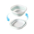 thumbnail image 4 of Bxaolu Collapsible Wash Basin - Portable Wash Bin for RV Camping Sink, Space-Saving Dish Tub for Fruit, Vegetable Washing (Blue), 4 of 6