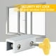 thumbnail image 4 of Cerraduras para Ventanas Xihbxyly con Cerradura de Seguridad con Llave Amarilla para Oficina y Hogar, 4 of 5