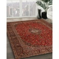 thumbnail image 2 of Ahgly Company Indoor Rectangle Traditional Cranberry Red Persian Area Rugs, Swatch Sample, 2 of 6