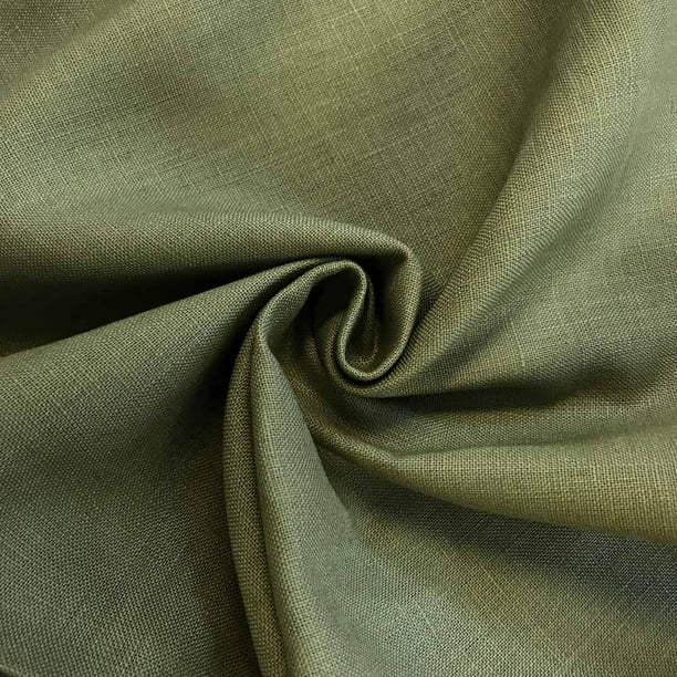 Linen Fabric 60" Wide Natural 100 Linen By The Yard (Olive) Walmart