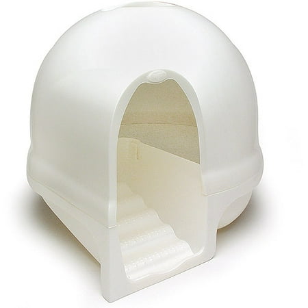 Booda Dome Clean Step Litter box, Nickel