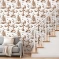 thumbnail image 3 of Peel and Stick Wallpaper Vintage Botanical Animal Brown Tones Self Adhesive Removable Renter Friendly Contact Paper for Bedroom 17.7in x 118in, 3 of 8