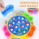 thumbnail image 5 of Juego de pesca educativo para niños Weerihhol con tablero giratorio musical que incluye 15 peces y 4 cañas de pescar. Excelentes juguetes para niños pequeños. Juegos para niños pequeños de 3 a 4 años., 5 of 6