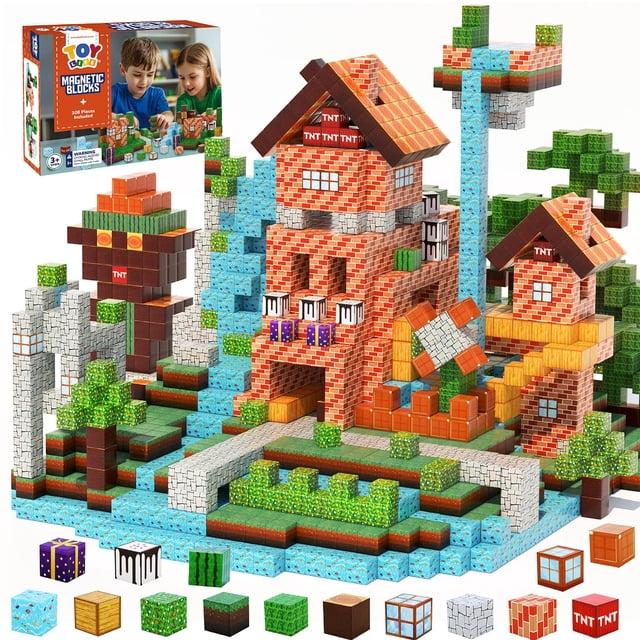 Set de construcción STEM con bloques magnéticos Toy Life, 108 piezas