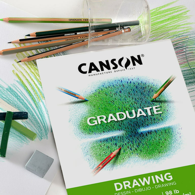 Canson Artist Series Drawing Paper, Cream, Wirebound Pad, 9x12 inches, 60  Sheets (90lb/147g) - Artist Paper for Adults and Students - Charcoal, Colored  Pencil, Ink, Pastel, Marker 9x12 Cream Drawing Side Wire