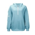 thumbnail image 6 of SuTry Boys and Girls Hoodies with Eye Mask Sweatshirt Casual Solid Color Kids Long Sleeve Tops with Pockets Cold Weather Wearing(Sky Blue#3,13 Years), 6 of 6