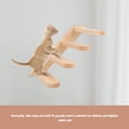 thumbnail image 2 of Supvox Wooden Wall-Mounted Cat Steps in Khaki - Indoor Pet Climber Furniture, 1 Pair for Cats and Small Pets, 2 of 6