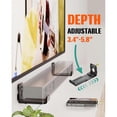 thumbnail image 4 of Modern L Shaped Soundbar Wall Mount Featuring Adjustable Length And Matte Metal Finish For Living Room, 4 of 4