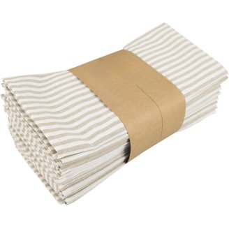Villeroy & Boch Audun Cotton Fabric Napkins - Set Of 4, 21x21 Inches, Multi Pattern, Machine Washable