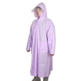thumbnail image 4 of Chubasquero con capucha Strade Fareast Limited impermeable capa de lluvia EVA sombrero de ala ancha XL morado, 4 of 8