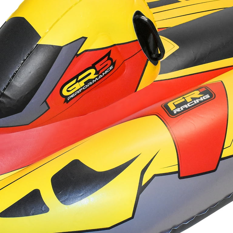 CocoNut Outdoor: FX4 Racing Snowmobile Sled - Yellow & Red, 50x20