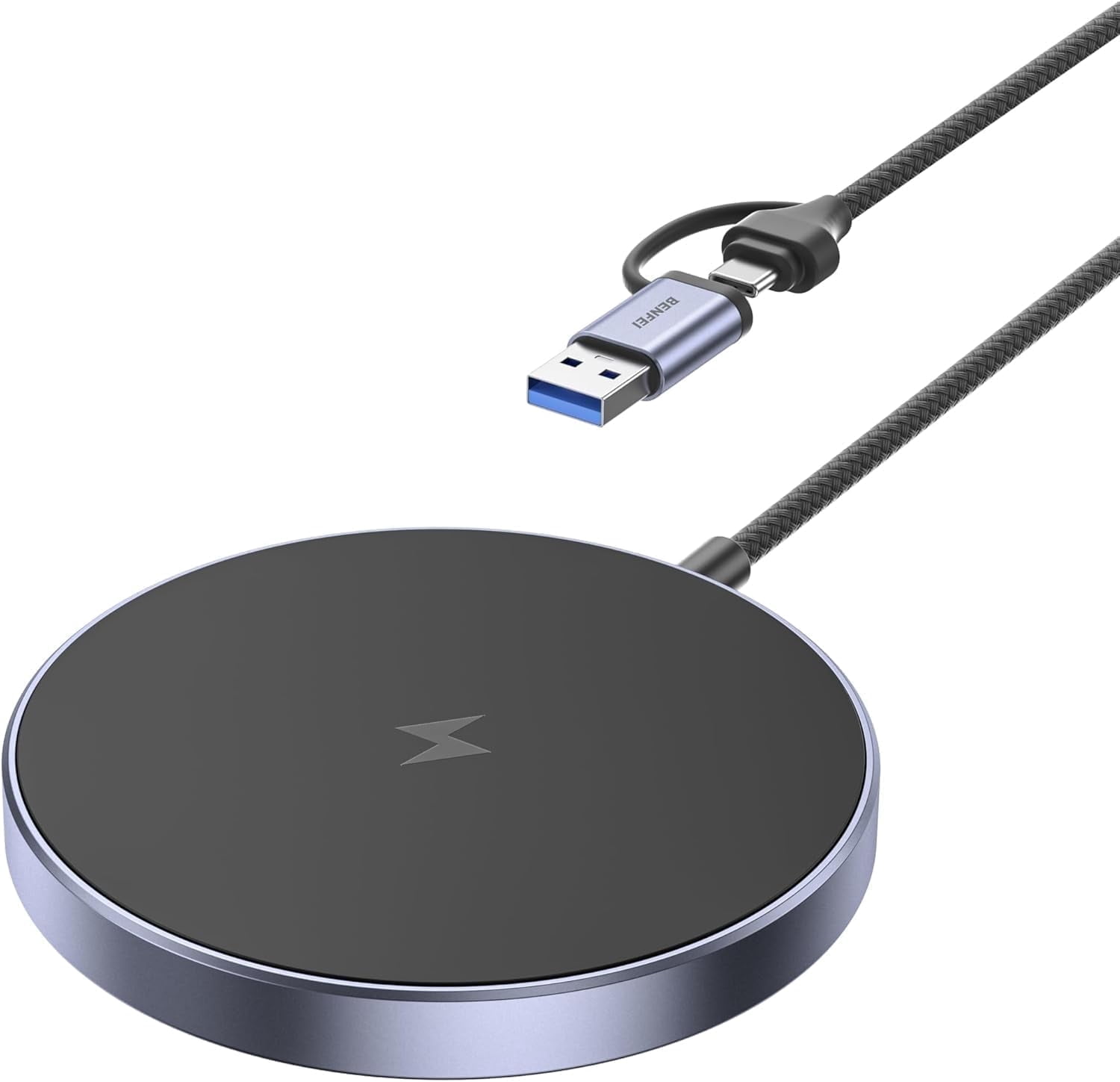 BENFEI Magnetic Wireless Charger 15w Compatible with MagSafe Charger/iPhone 16/16 Pro/16 Plus/16 Pro Max/iPhone 15 Pro Max Plus/iPhone 14 13 12 Series, Wireless Mag Safe Charging Pad, Mag Charger