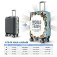 thumbnail image 4 of Logiee World Travel Print Travel Luggage Cover,Suitcase Protector, Washable Elastic Suitcase Baggage Cover,Closure for Wheeled Suitcase Fit 18-32 Inch Luggage-Large, 4 of 7