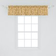 thumbnail image 2 of Ambesonne Orange and Yellow Window Valance, Butterflies Fly, 54" X 12", Pastel Brown and Pale Orange, 2 of 3