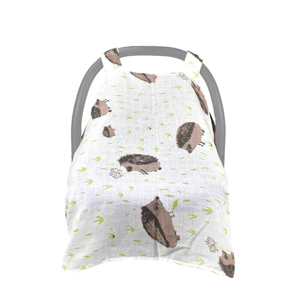 Funda Asiento Coche 114 * 90 cm / 44,9 * 35,4 pulgadas funda de asiento de coche de bebé muselina transpirable cubierta de enfermería para asiento de coche para bebés niños niñas TOMSHOO Funda Asiento Coche