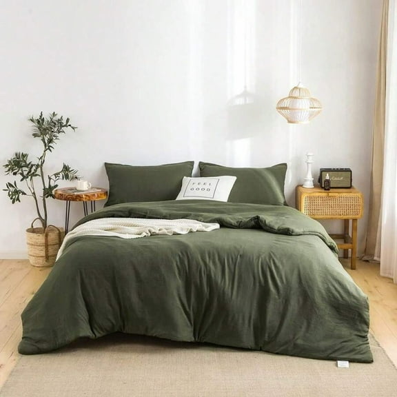 Super Soft Lightweight Comforter Bedding Set (1 Comforter   2 Pillowshams) - Luxury Fluffy Washed PolyCotton, Boho Style - All-Season Use, Twin/TWIN XL/FULL/QUEEN/KING/CAL KING Sizes
