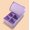 Purple, variant on Silicone Ice Cube Tray - Easy Press Ice Maker for Home Use, Food-Grade Freezer Storage Box
