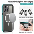 thumbnail image 3 of Shellbox Waterproof Case for iPhone 13 Pro Magnetic Case for Charging Shockproof Protective Cover with Screen Protector (6.1" Blue), 3 of 12