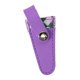 thumbnail image 4 of Funda protectora de cuero sintético para tijeras de manualidades, 8 x 3 cm, elegante estuche de almacenamiento para tijeras de bordar y coser. Violeta, 4 of 9